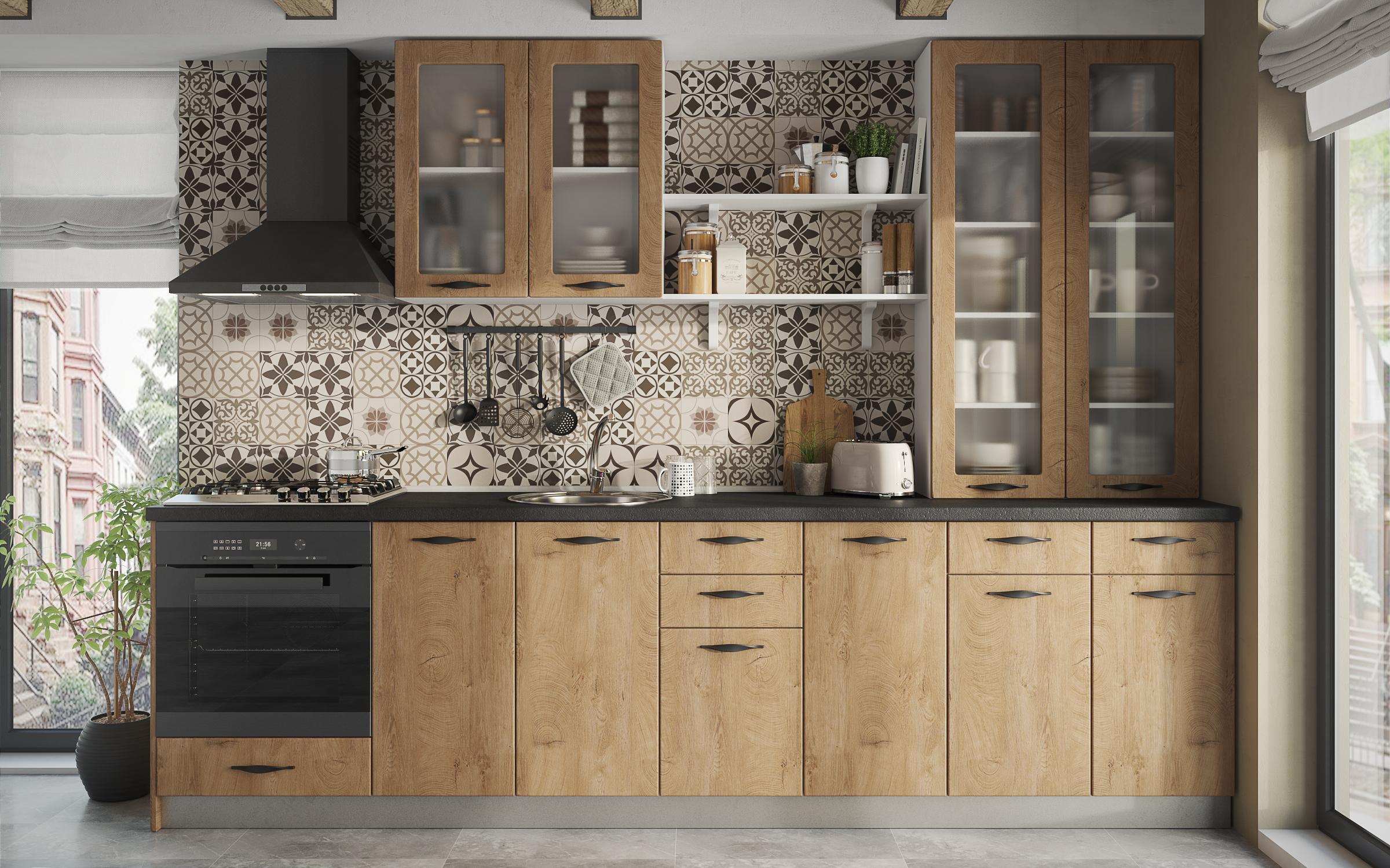 Kitchen cabinet Simon 10, Classic oak  2